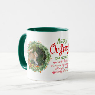 Weihnachten für Katzen-Mamas - Hinzufügen von 2 Fo Tasse