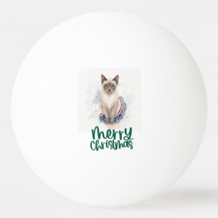 Weihnachten für Katzenliebhaber Tischtennisball