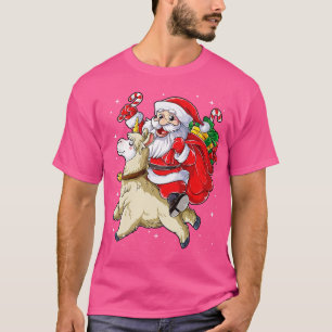 Weihnachten für Kinder Santa Llamacorn Llama Xmas T-Shirt