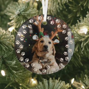 Weihnachten für kundenspezifische Fotos Ornament Aus Glas