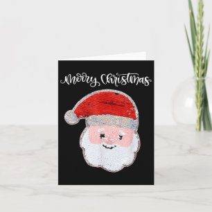 Weihnachten für Mädchen und Jungen Gedreht Sequin Karte