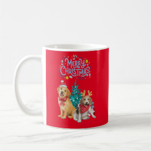 Weihnachten für niedliche Hunde Kaffeetasse