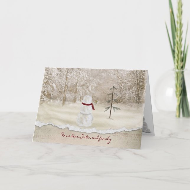 Weihnachten für Schwester und Familie (Vorderseite)