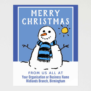Weihnachten für Unternehmen, Geschäft oder Organis Poster