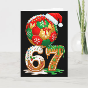 Weihnachten Fußball Drip Nummer 67 Jungen Fußball Karte