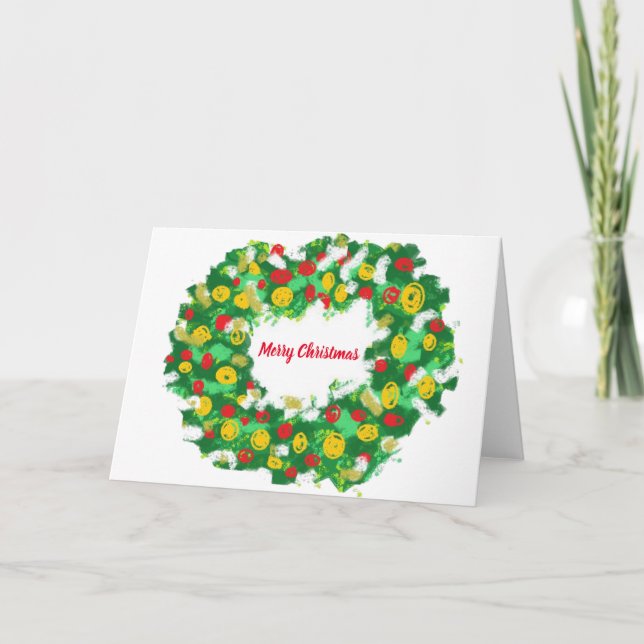 Weihnachten G Card : Frohe Weihnachten (Vorderseite)