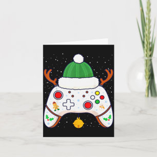 Weihnachten Gamer Videospiel-Controller Gamepad Karte
