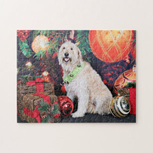 Weihnachten - Gänseblümchen - Goldendoodle Puzzle