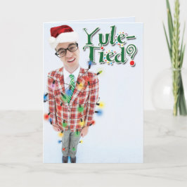 Weihnachten-Gebundene Weihnachtslustige Gruß-Karte Feiertagskarte