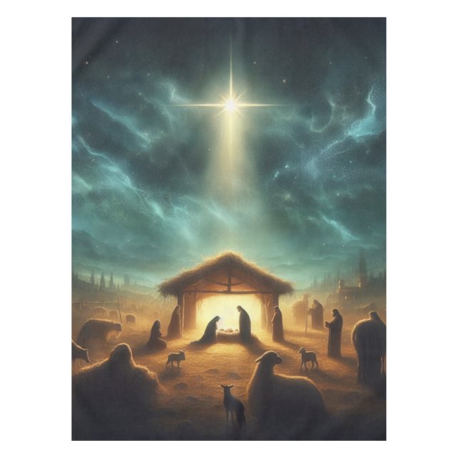 Weihnachten/Geburt/Jesus Tischdecke (Vorderseite)