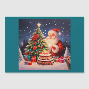 Weihnachten Geburtstag 10 Magnetkarte