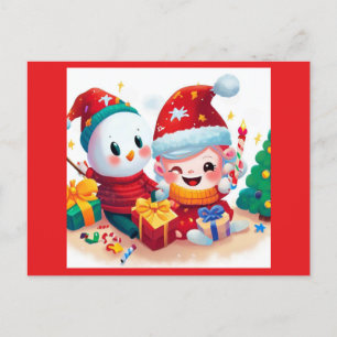 Weihnachten - Geburtstag 5 Postkarte