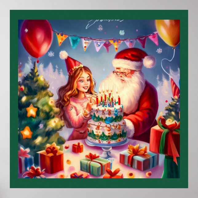 Weihnachten - Geburtstag 8 Poster (Vorne)