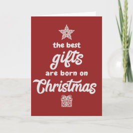Weihnachten Geburtstag - Beste Geschenke auf Weihn Karte