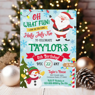 Weihnachten Geburtstag Einladung Kinder