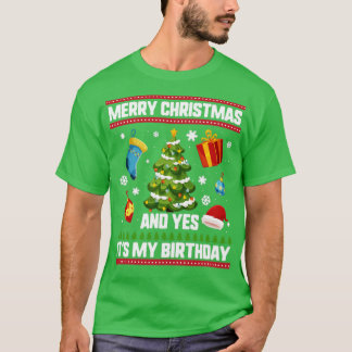 Weihnachten Geburtstag frohe Weihnachten und Ja T-Shirt