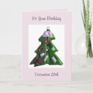 Weihnachten Geburtstag - Glass Tree 2 Weihnachtska