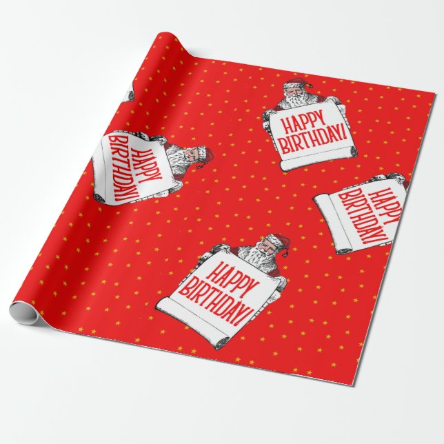 Weihnachten Geburtstagsgeschenk Wraps Geschenkpapier (Ungerollt)