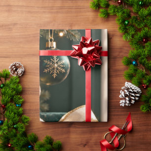 Weihnachten gefüllt mit Marinegold Geschenkpapier