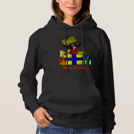 Weihnachten Gegenwart überraschende Katze Hoodie