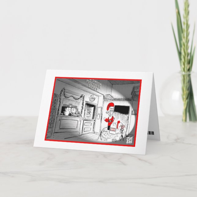 WEIHNACHTEN: "GEHEIME SANKT " FEIERTAGSKARTE (Vorderseite)