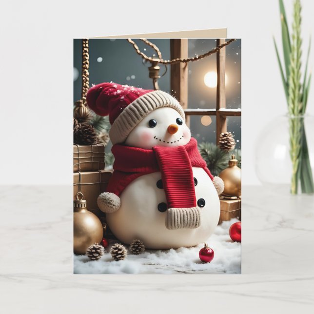 Weihnachten - Geklappte Grußkarte Karte (Vorderseite)