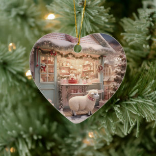 Weihnachten, Geschenk für Bauernfreunde Keramik Ornament