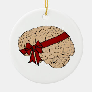 Weihnachten Geschenk Gehirn Keramik Ornament