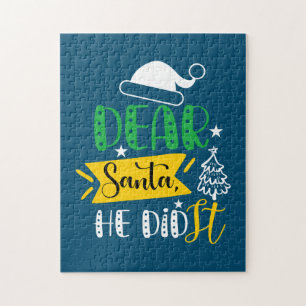 Weihnachten Geschenk Liebe Weihnachtsmann hat es g Puzzle