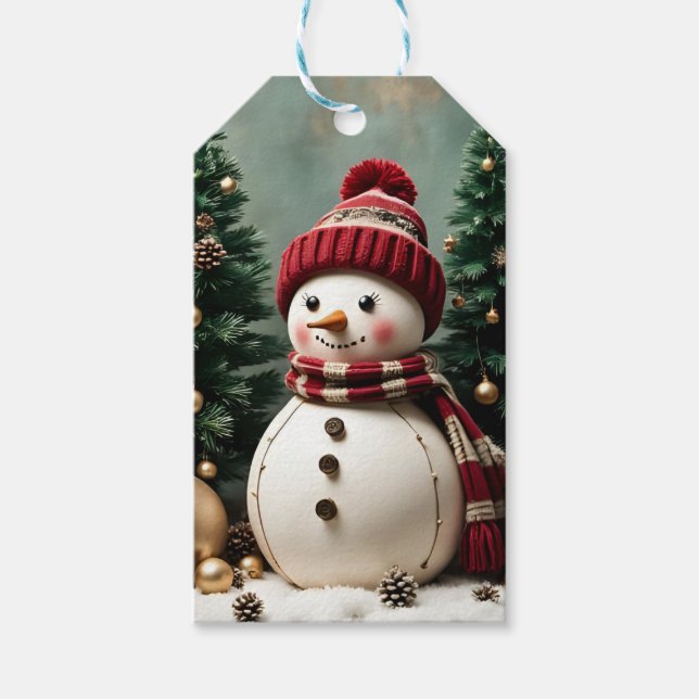 Weihnachten - Geschenk Tag Geschenkanhänger (Vorderseite)