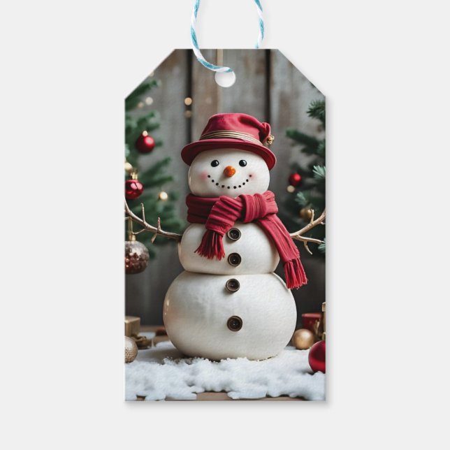 Weihnachten - Geschenk Tag Geschenkanhänger (Vorderseite)