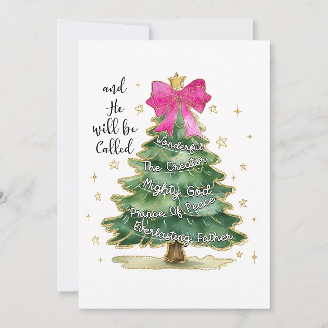 Weihnachten Geschenk und er wird frohe Weihnachten Einladung (Vorderseite)