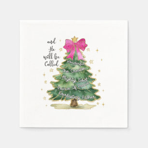 Weihnachten Geschenk und er wird frohe Weihnachten Serviette