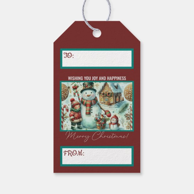 Weihnachten Geschenkanhänger (Rückseite)