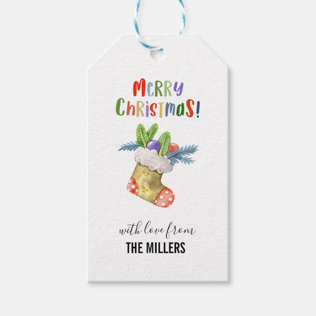 Weihnachten Geschenkanhänger (Vorderseite)