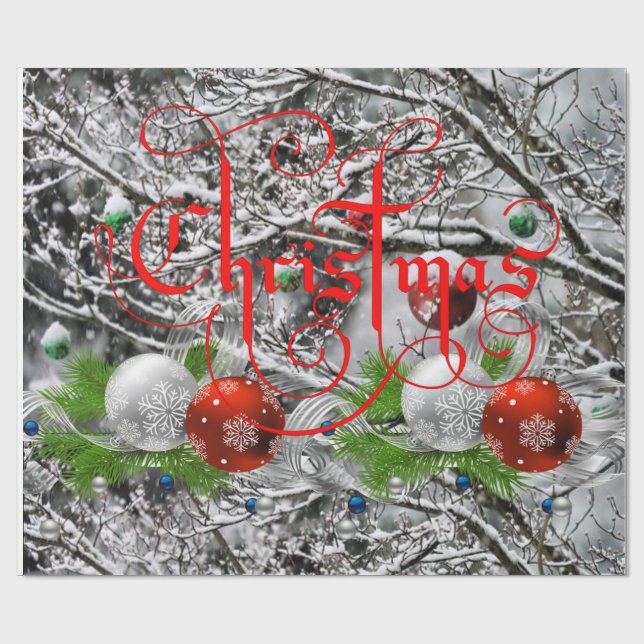 Weihnachten Geschenkpapier (Flach)