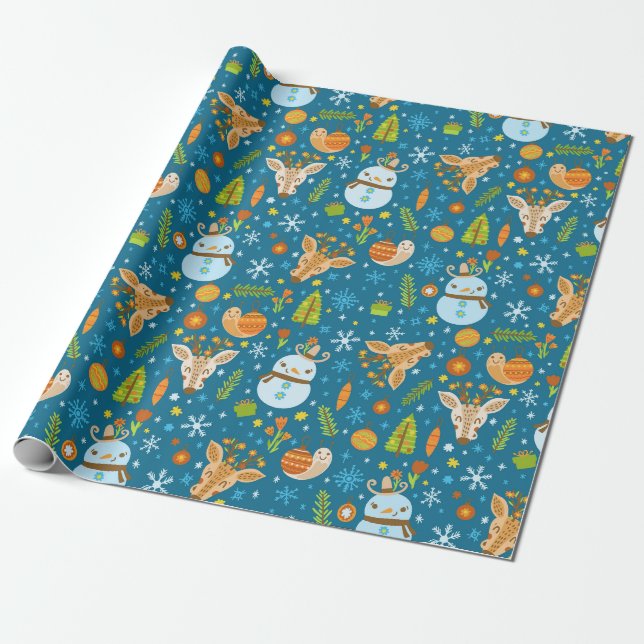 Weihnachten Geschenkpapier (Ungerollt)