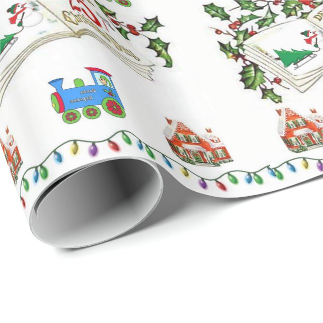 Weihnachten Geschenkpapier (Rolleneckpunkt)