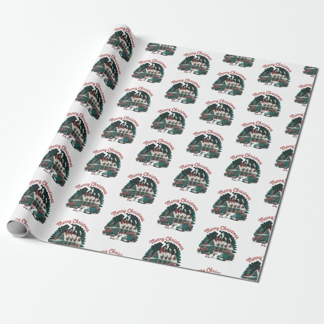 Weihnachten Geschenkpapier (Ungerollt)
