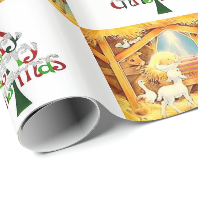 Weihnachten Geschenkpapier (Rolleneckpunkt)