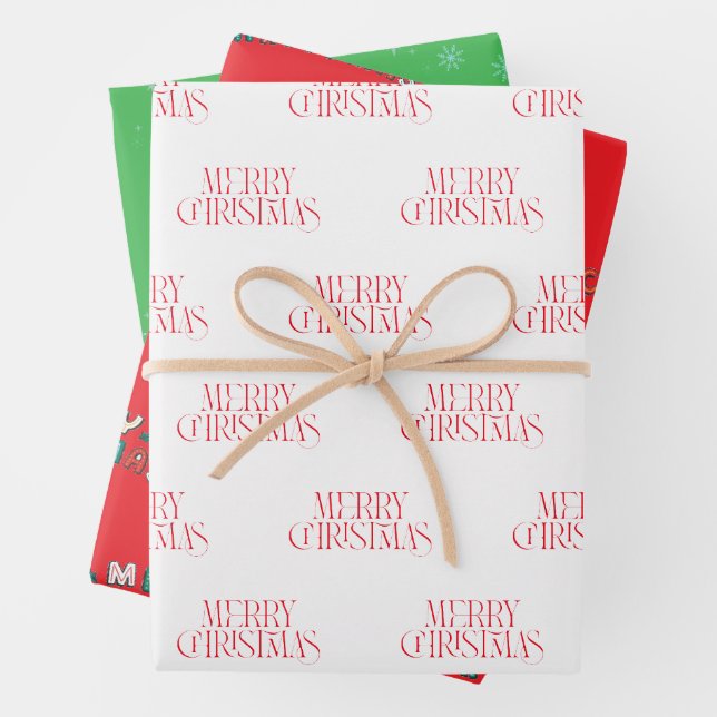 Weihnachten Geschenkpapier Set (Beispiel)