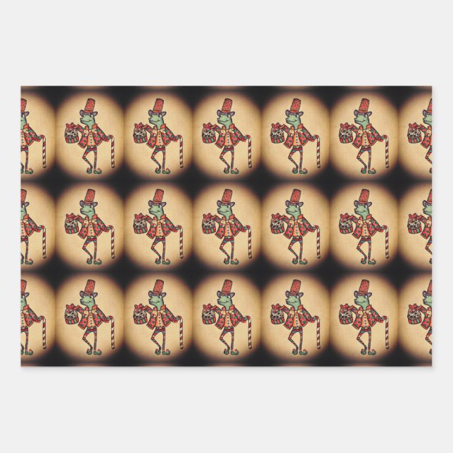 Weihnachten Geschenkpapier Set (Vorderseite)