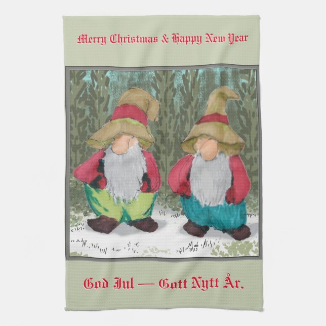 Weihnachten Geschirrtuch (Vertikal)