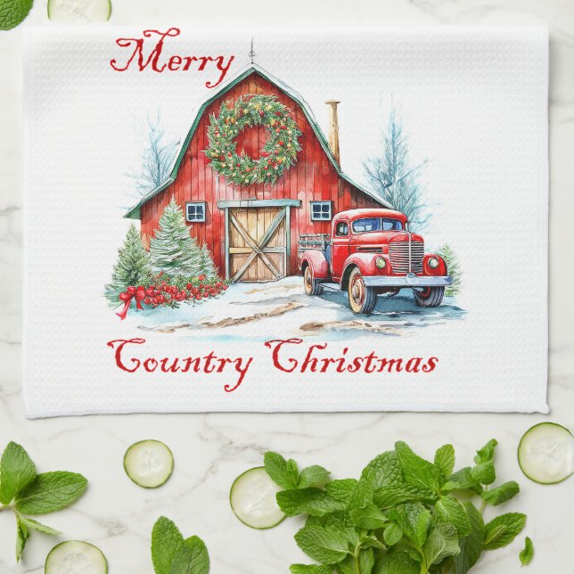 Weihnachten Geschirrtuch (Gefaltet)