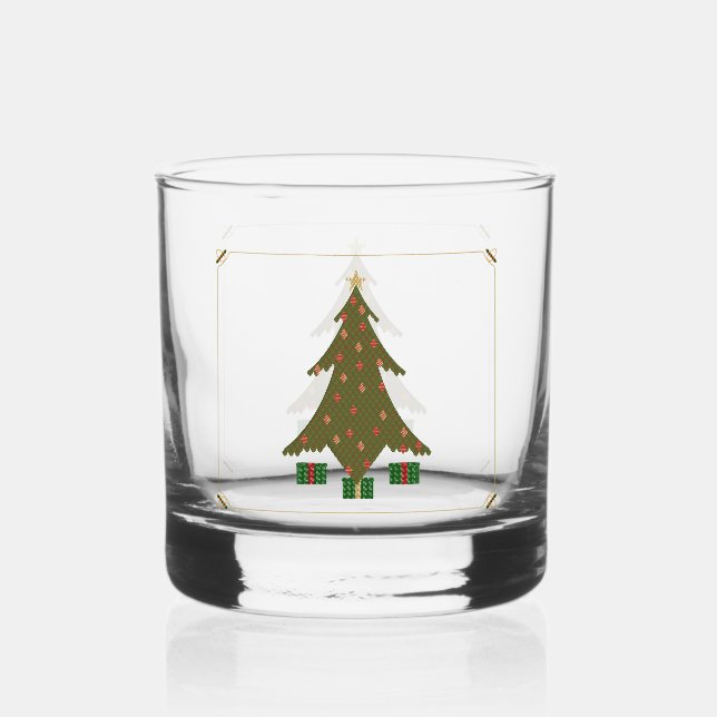 Weihnachten gestoppt whiskyglas (Vorderseite)