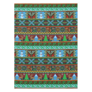 Weihnachten gestrickter tischdecke