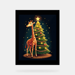 Weihnachten Giraffe Offiziellen BaumTopper Funny T Acrylschild