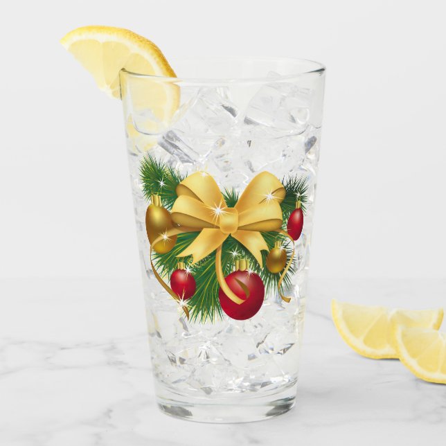 Weihnachten Glas (Vorderseite Ice)