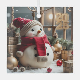 Weihnachten - Glasplatz Ornament Aus Glas