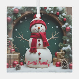 Weihnachten - Glasplatz Ornament Aus Glas